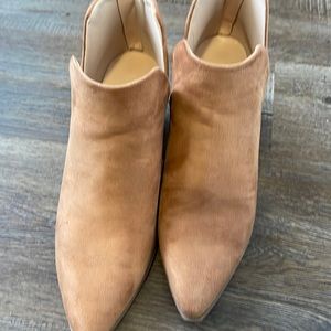 Tan booties